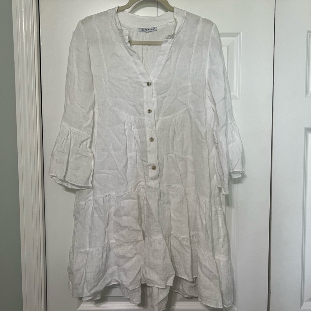 Tempo Paris White Tunic Dress